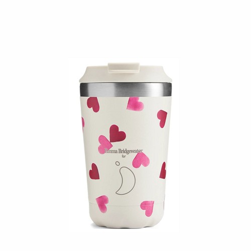 Chilly's Coffee Cup 340ml Pink Hearts